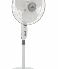 Havells 400mm Gatik Pro Pedestal Fan | 120 Ribs Guard Safety, Smooth Oscillation, Heavy Base For Stability, ISI Marked | 2 Year Warranty, (Grey)